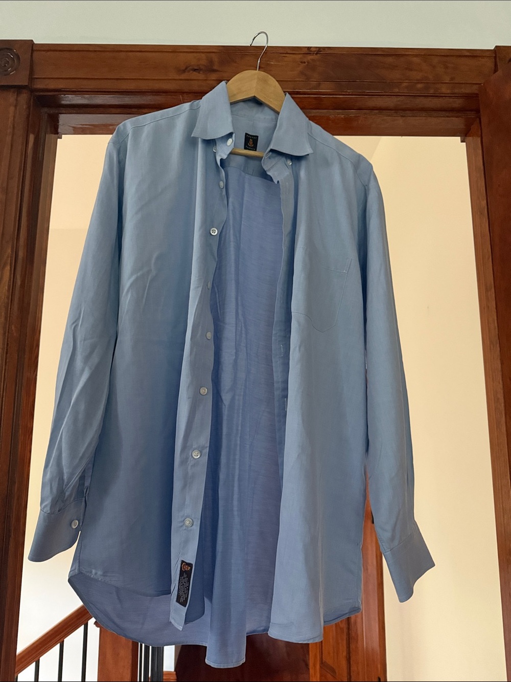 Robert Talbott Sky Blue Long-Sleeve Dress Shirt